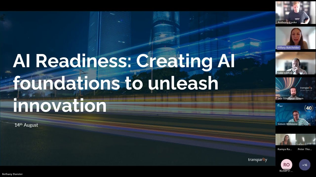 AI Readiness: Creating AI Foundations to Unleash Innovation Webinar on Demand