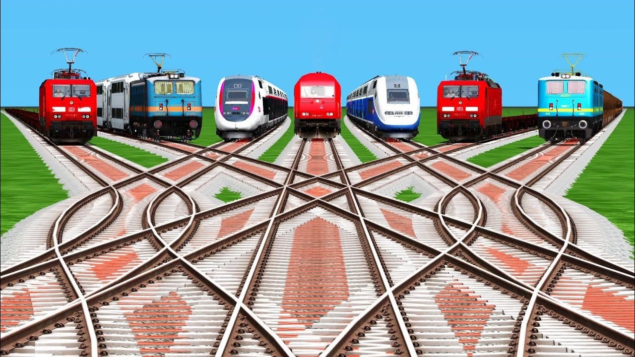 East Indian Express Train Crossing at Railroad Crossing Track ll New Railway Station Track #trains