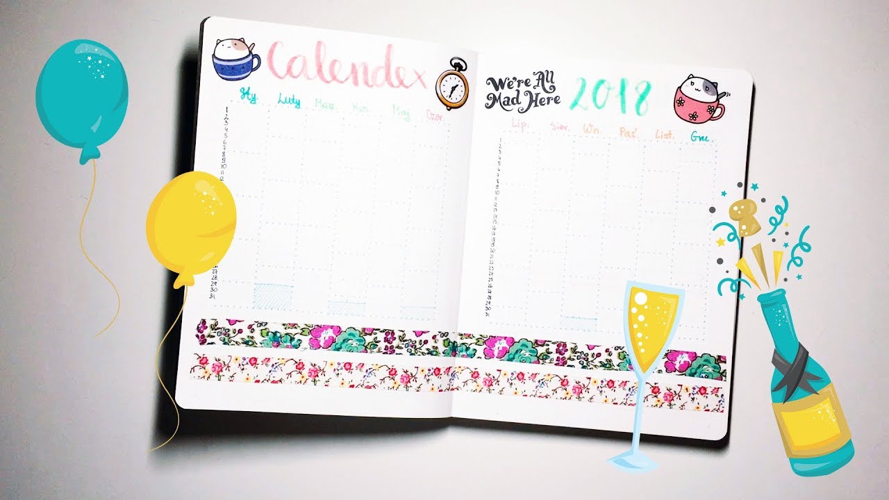 Nowy rok, nowy bullet journal. Strony początkowe | Nuuna by brandbook