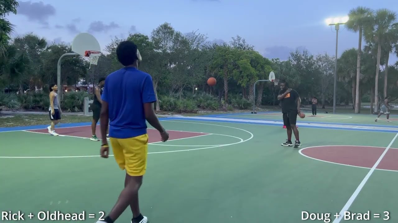 Old Head Plays Basketball 2v2's At Park With KHBAM
