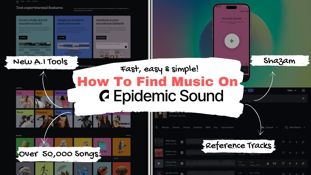 Как найти музыку для ваших видео на Epidemic Sound
