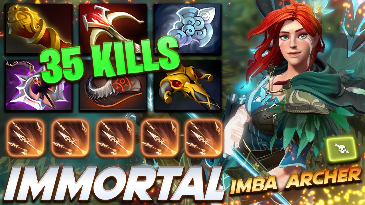 Windranger 35 KILLS IMBA ARCHER Immortal Rank - Dota 2 Pro Gameplay [Watch & Learn]