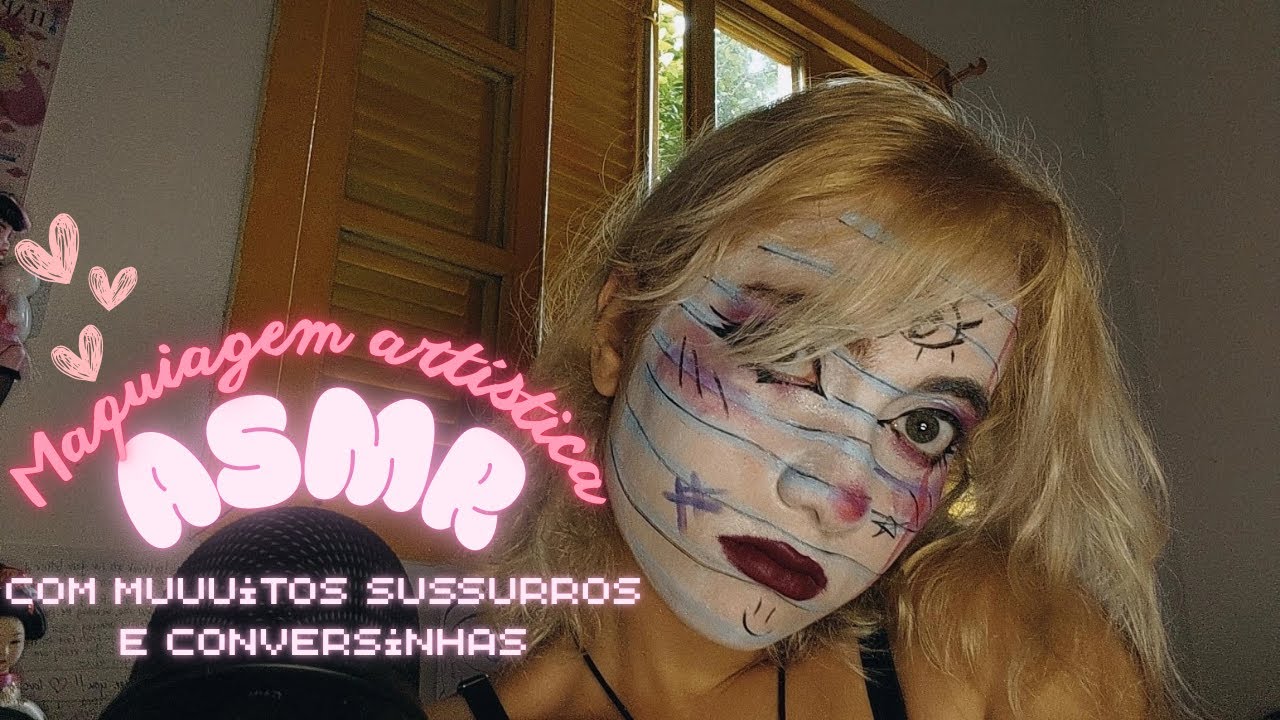 ASMR I Maquia e sussurra (com make artística!)