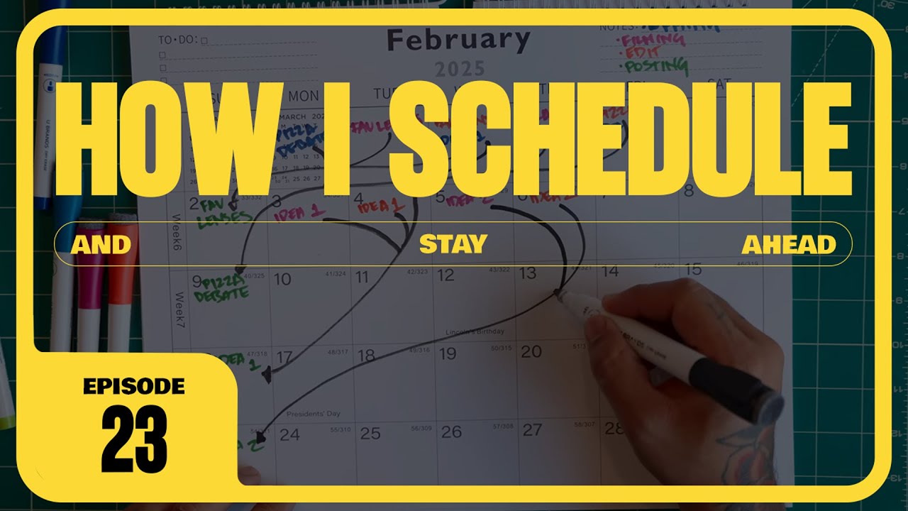 How I Schedule & Stay Ahead of Making Content (Without Burning Out)