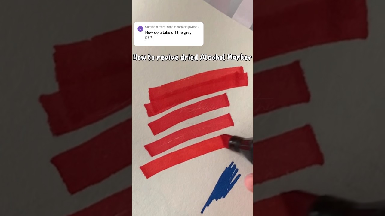 How to revive dried Alcohol Markers?  