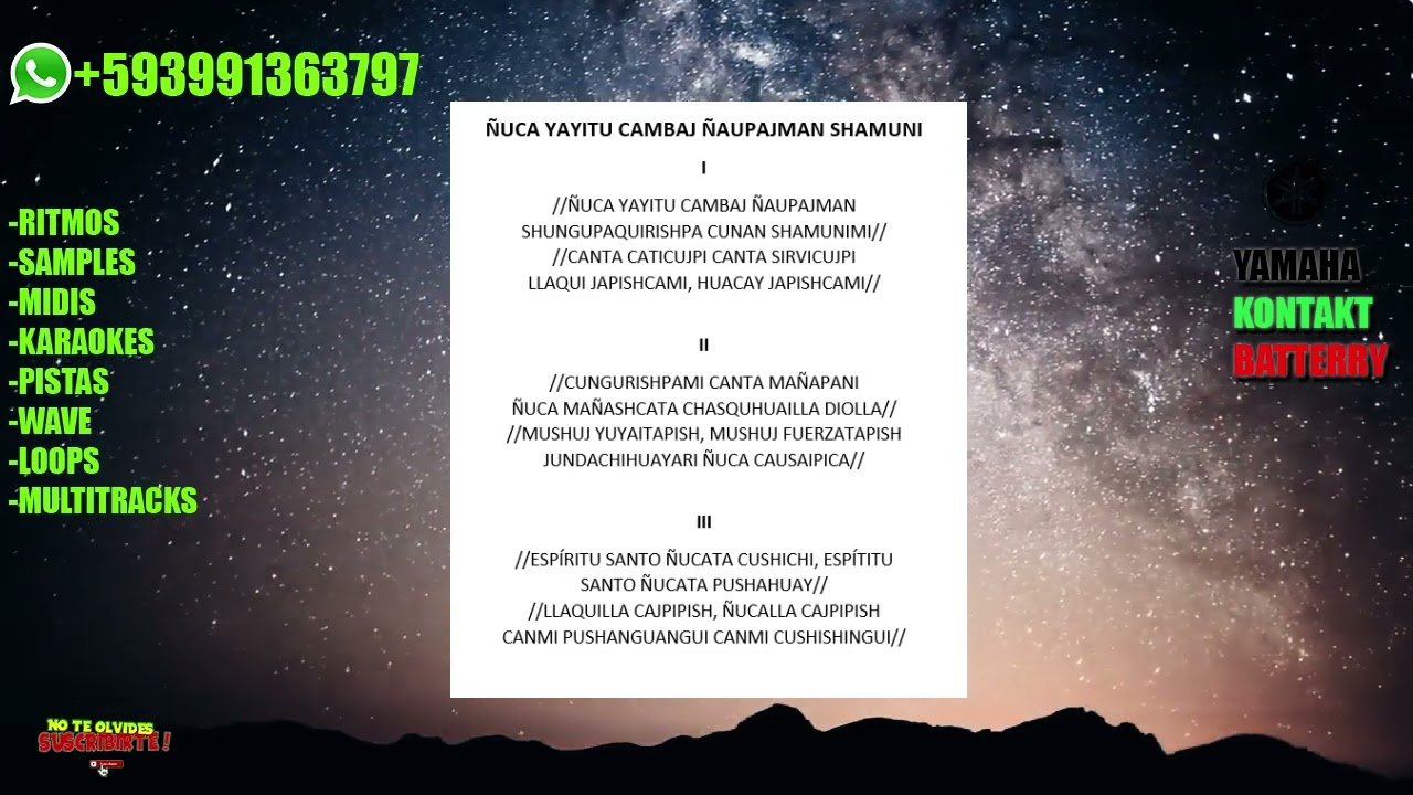 PISTA CORO MANANTIAL VOL4 ÑUKA YAYITU CAMBAK ÑAUPAKMAN SHAMUNI