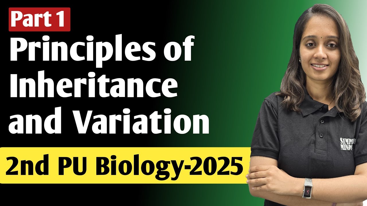 2nd PUC Biology Exam 2025 :Principles of Inheritance and  Variation Part 1
