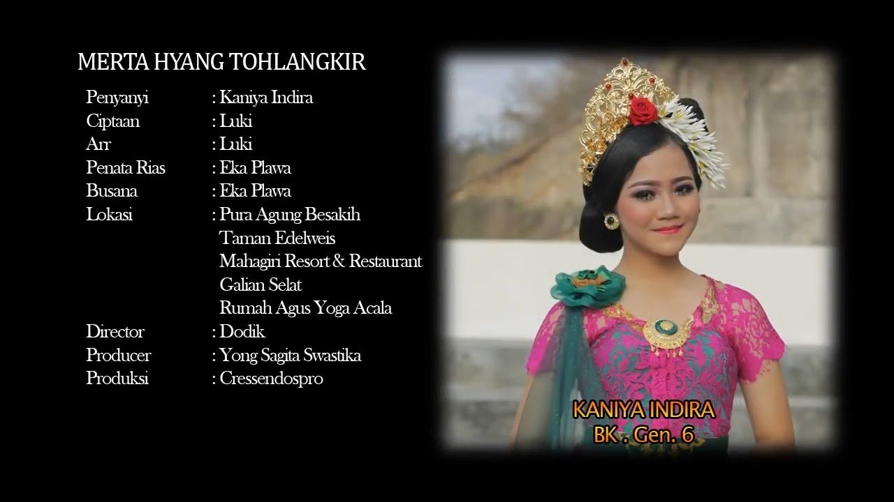 Kaniya Indira -  Mertha Hyang Tohlangkir