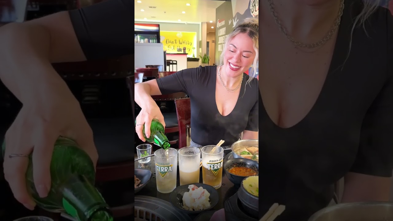 Perfect Somaek (Soju + Beer) A Refreshing Twist! | All You Can Eat Korean BBQ & Shabu in Dallas