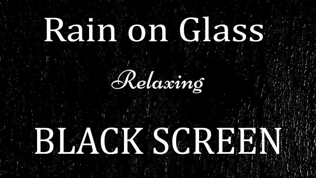 Instant Deep Sleep Tonight Dark Rain Sounds - Relaxing Rain Sounds for Sleeping, Black Scree