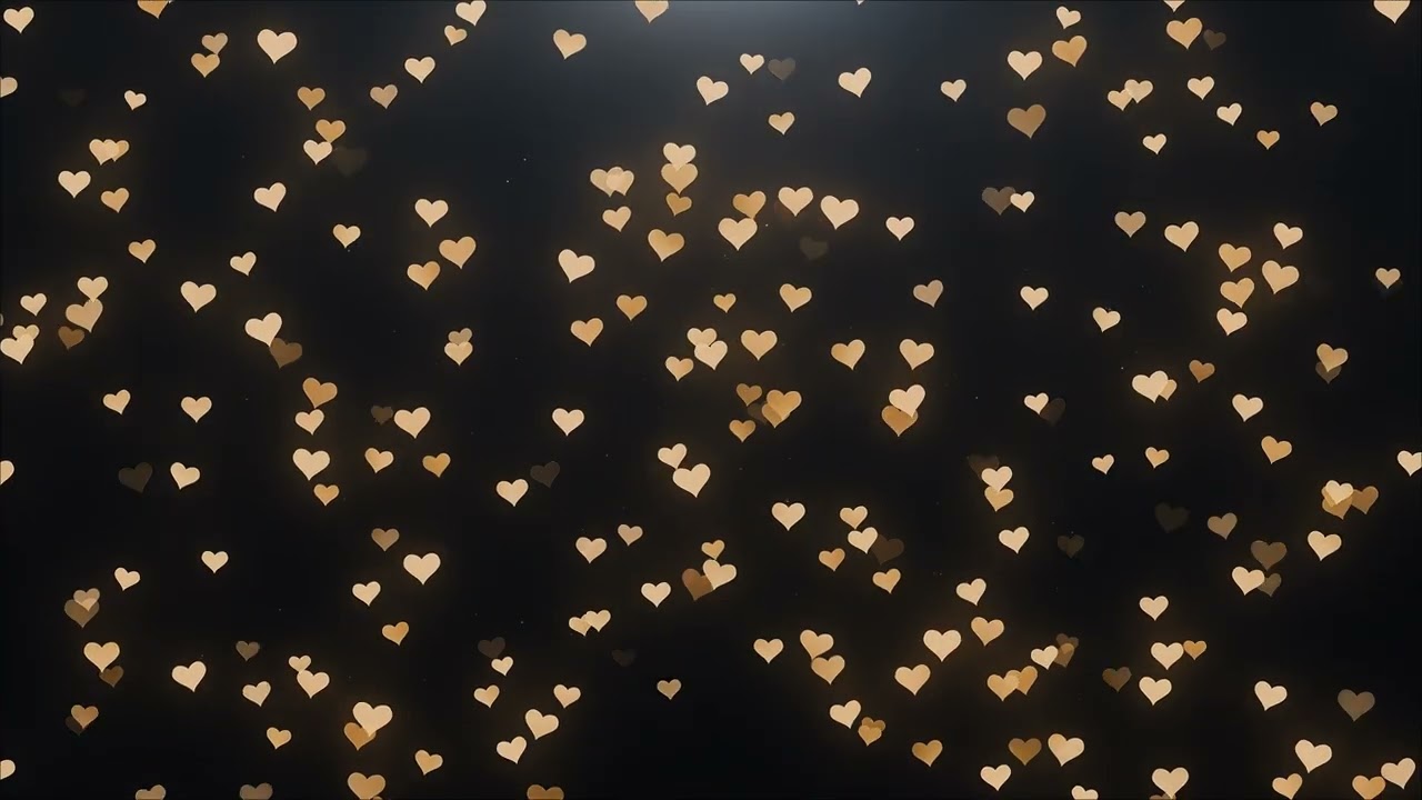 4K Valentine&rsquo;s Day Floating Heart Particles | Romantic Love Music Ambience ( 4 Hours )
