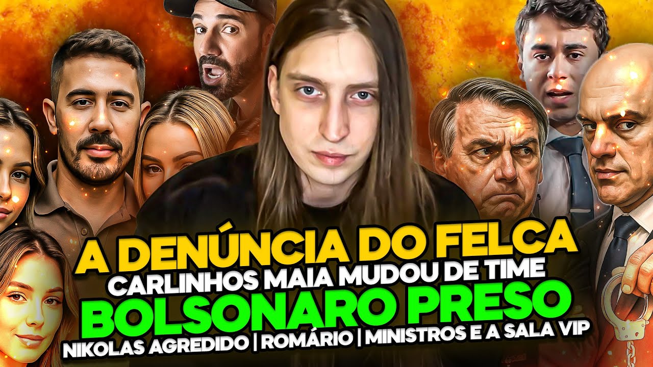 DENÚNCIA DO FELCA | NIKOLAS AGREDIDO | BOLSONARO PRESO | CARLINHOS MAIA - DIOGO PORTUGAL