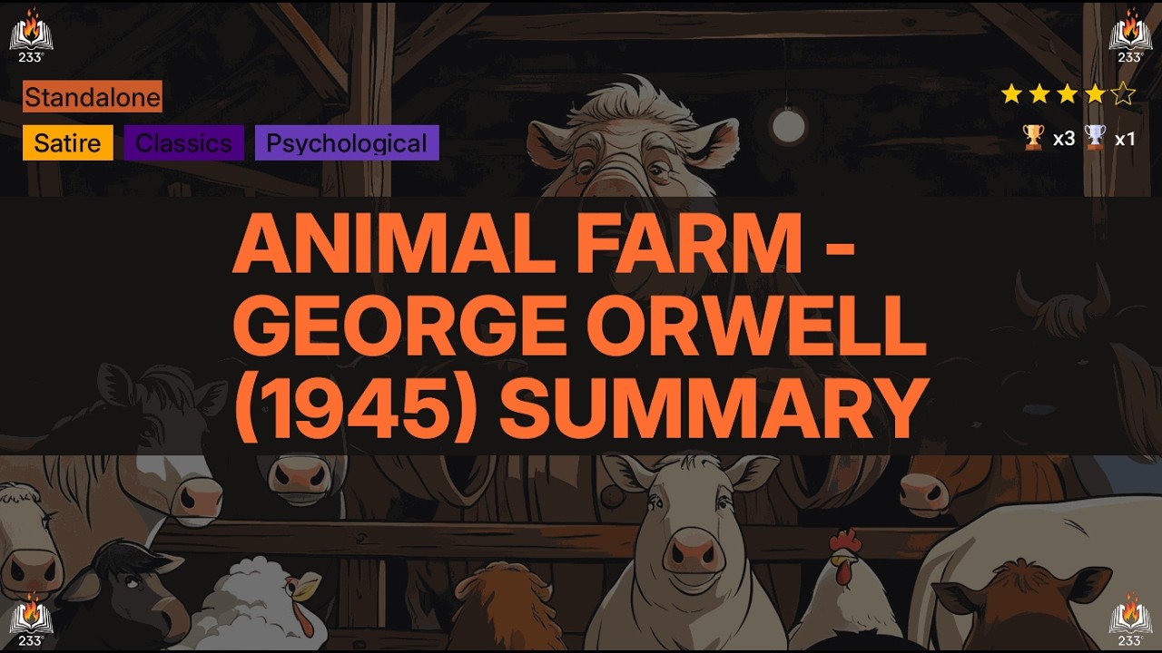 Animal Farm - George Orwell (1945) Summary - 3.99 ⭐️