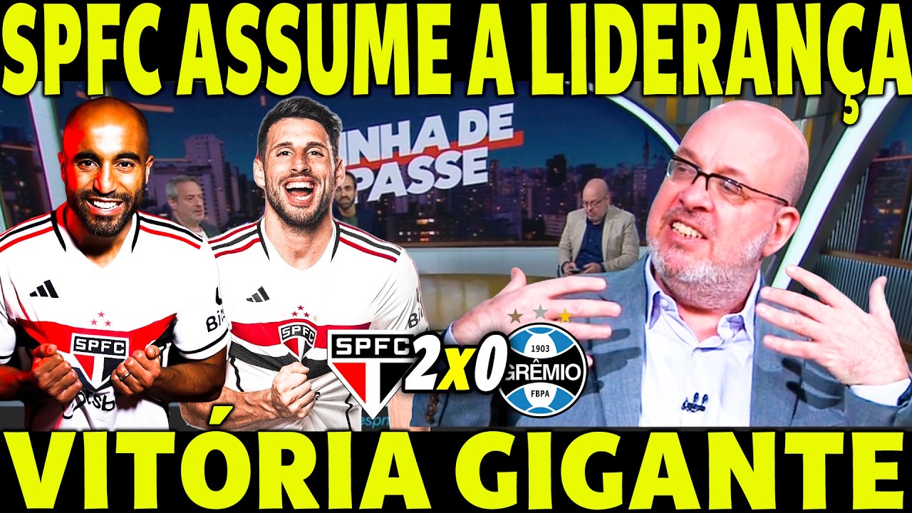SPFC 2 X 0 GREMIO! SPFC ASSUME A LIDERANÇA! VITÓRIA GIGANTE DO TRICOLOR! PÓS JOGO!