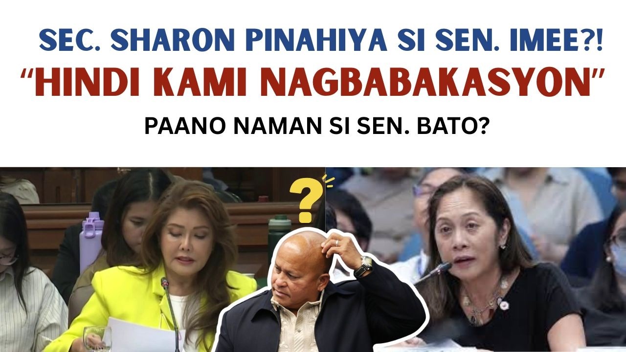SEN. IMEE MARCOS, NAPAHIYA KAY SEC. SHARON GARIN