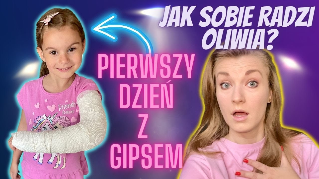 Pierwszy dzień Oliwii z ręką w gipsie🤕 Jak sobie radzi? Czterolistna koniczyna🍀 Nowe lody Kaktus🌵🍦