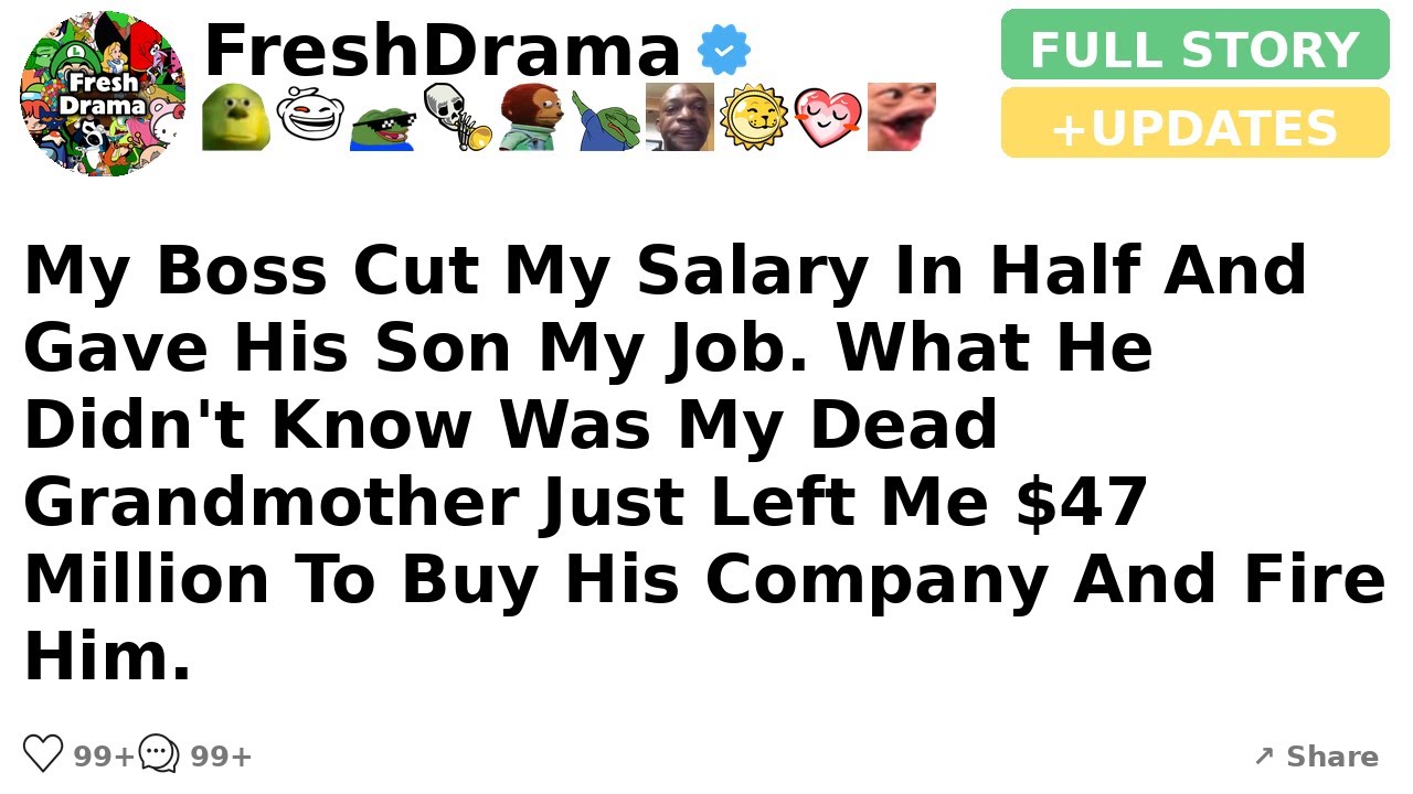 My FIL cut my pay in half, he didn't know I was about to inherit everything. [FULL STORY]