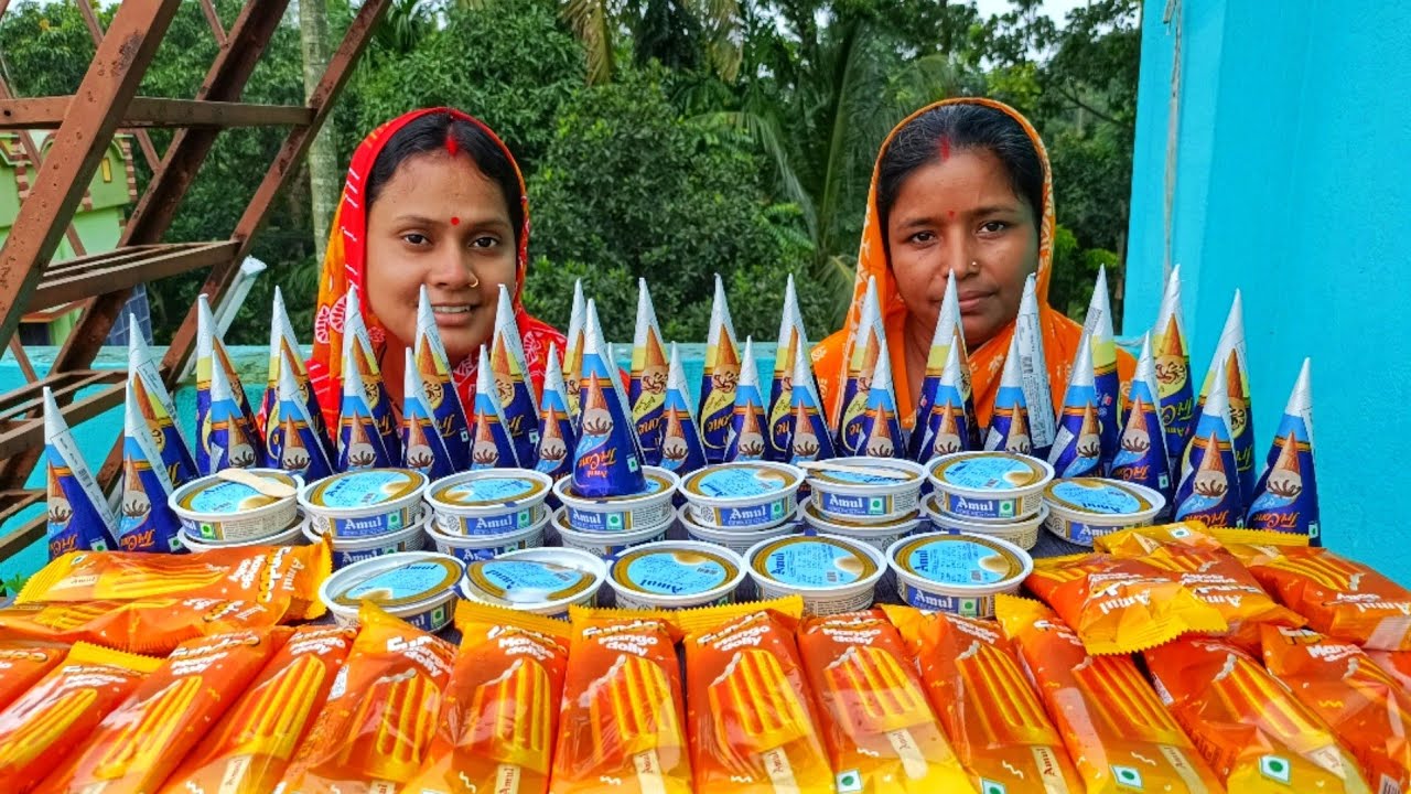 80 piece cornetto challenge || Amul big & mini cornetto, Amul cup, Amul mango candy.. punishment
