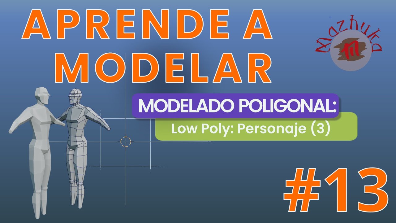 APRENDE A MODELAR - 03 Modelado Poligonal - 13 Low Poly: Personaje (3)