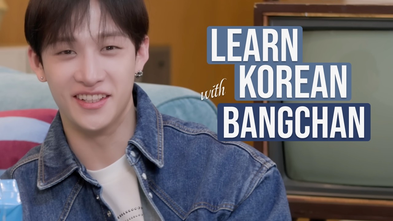 Learn Korean with BANGCHAN from STRAY KIDS | Korean Speaking & Listening Practice