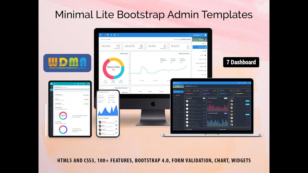 Minimal Lite &ndash;  Premium Admin Template With Bootstrap UI Kit