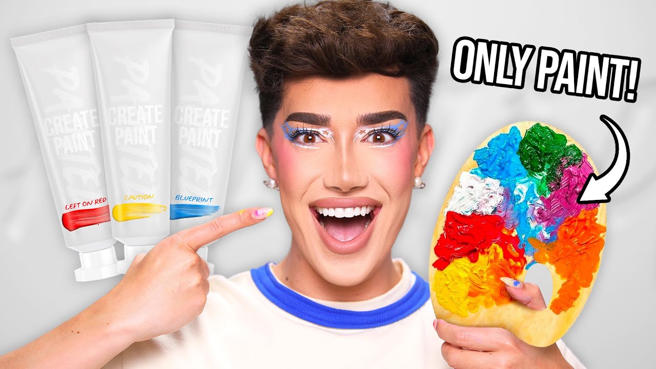 FULL FACE OF MAKEUP USING ONLY PAINT!