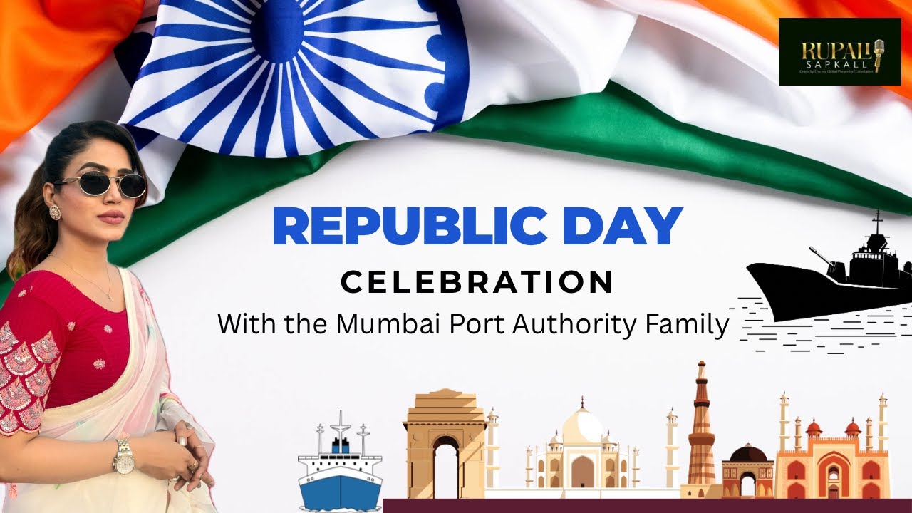 77th Republic Day Celebration with the Mumbai Port Authority Family 🇮🇳 | Anchor Rupali Sapkall ✨🎤