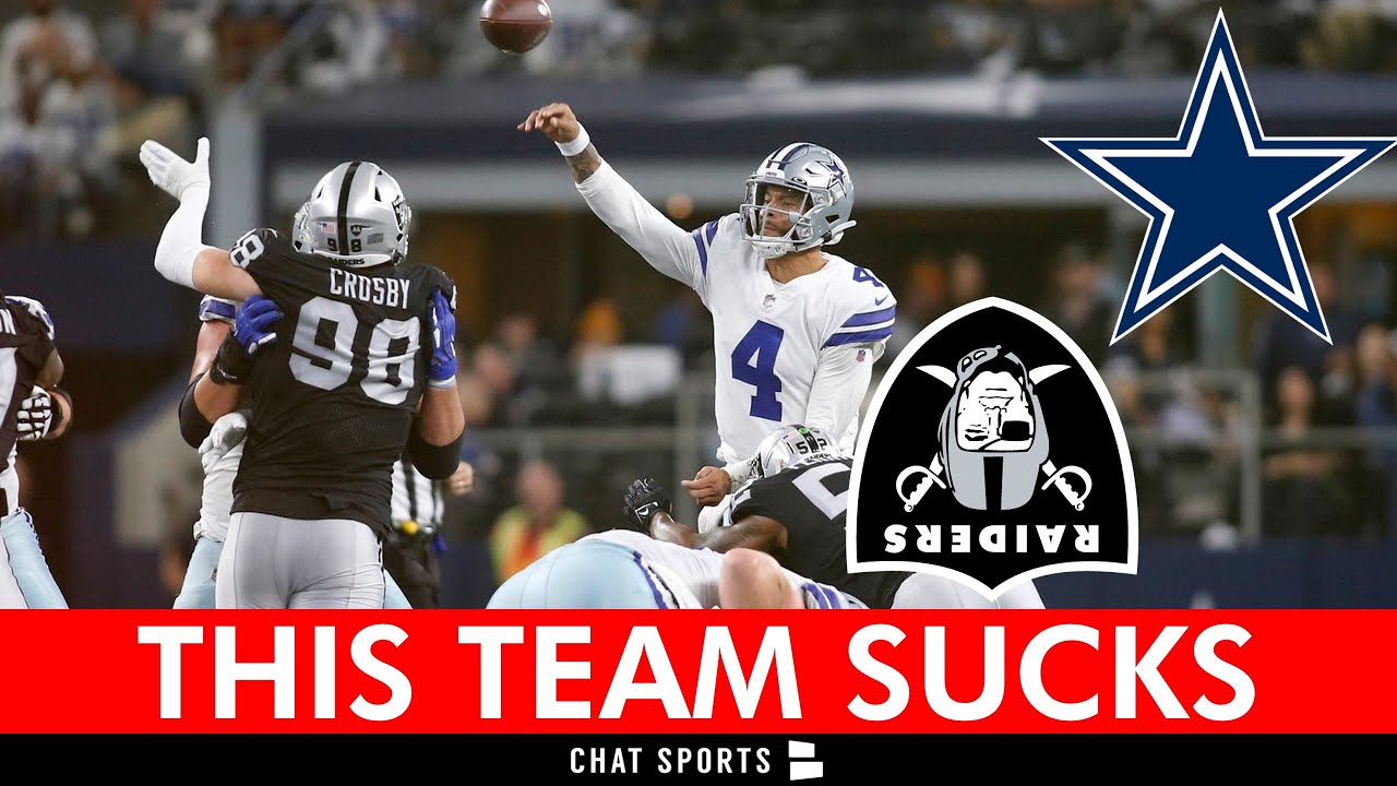 FIRE EVERYONE THE PETE CARROLL RAIDERS SUCK! Raiders vs. Cowboys Instant Reaction & MNF Highlights