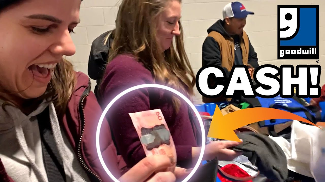 We Found Money Hiding In the Goodwill Bins!