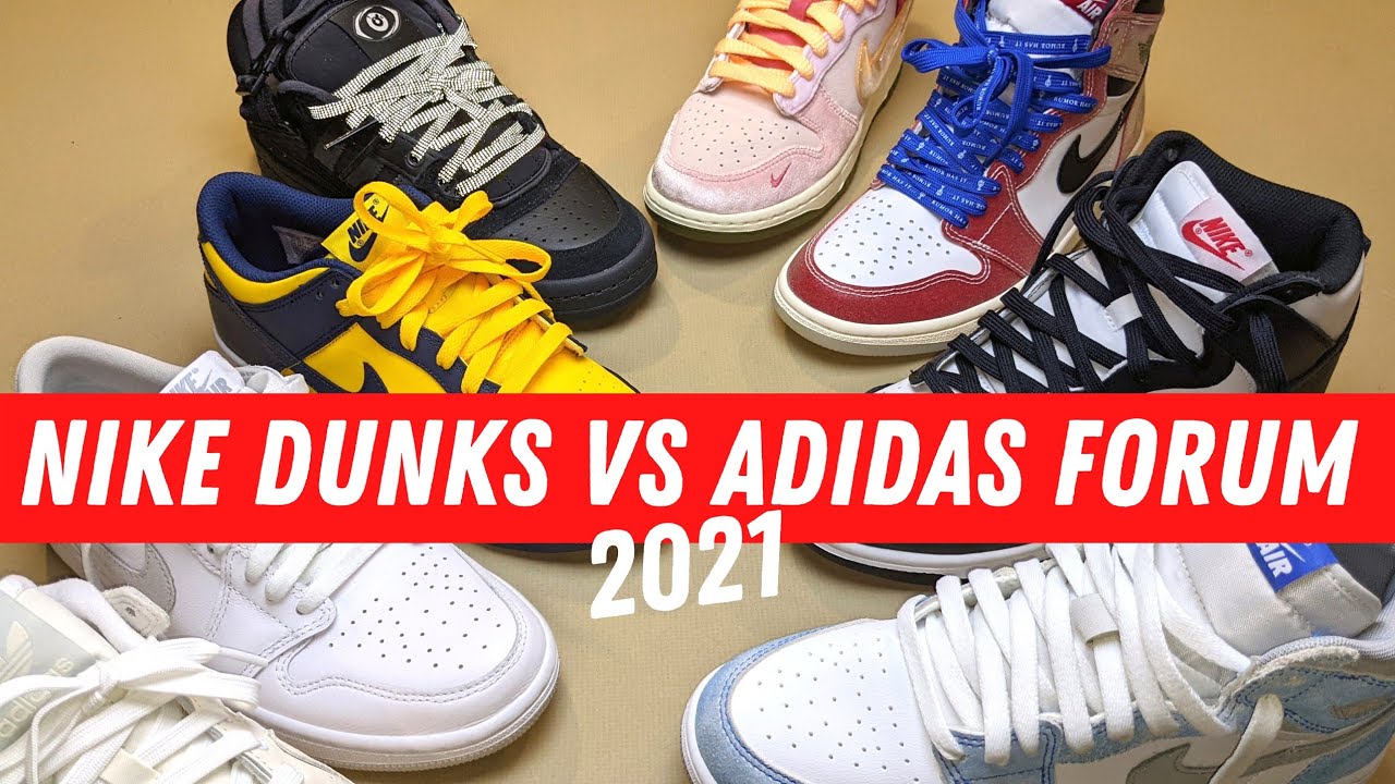 BETTER VALUE in 2021? Nike DUNKS or...Adidas FORUMS for GRs?! Or...Air Jordan 1?!