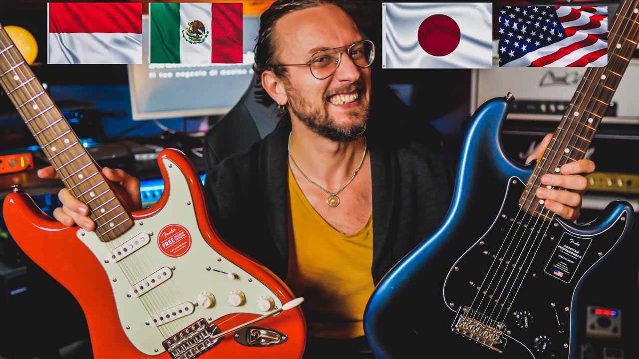 STRATOCASTER: Lotta fra Squier,  Mexico, Japan e USA - StrumentiMusicali.net