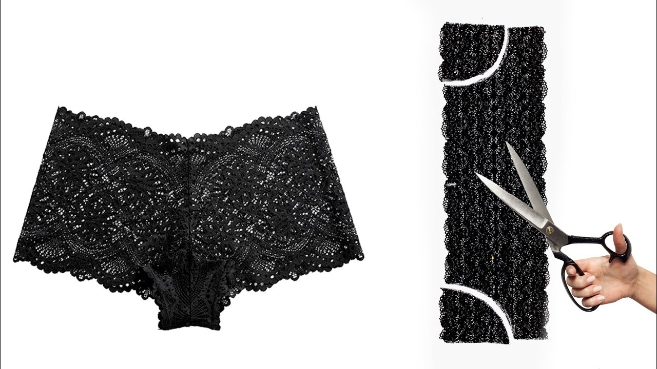 Only with a short lace band in 5 minutes, sew very easy underwear!