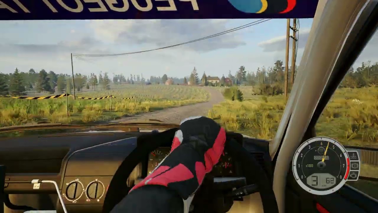 Let's drive EA WRC Peugeot 205 GTI at Leustu Finland.