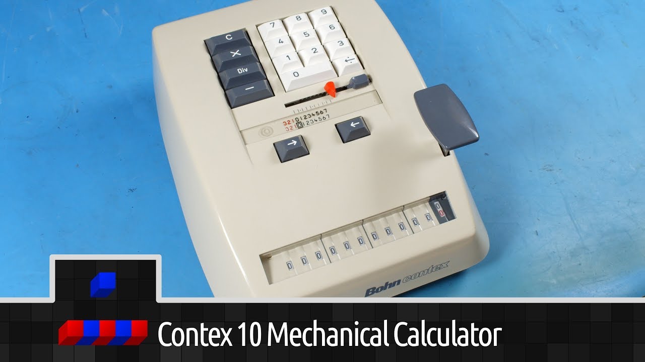 1957 - Bohn Contex 10 Mechanical Calculator In Depth Look