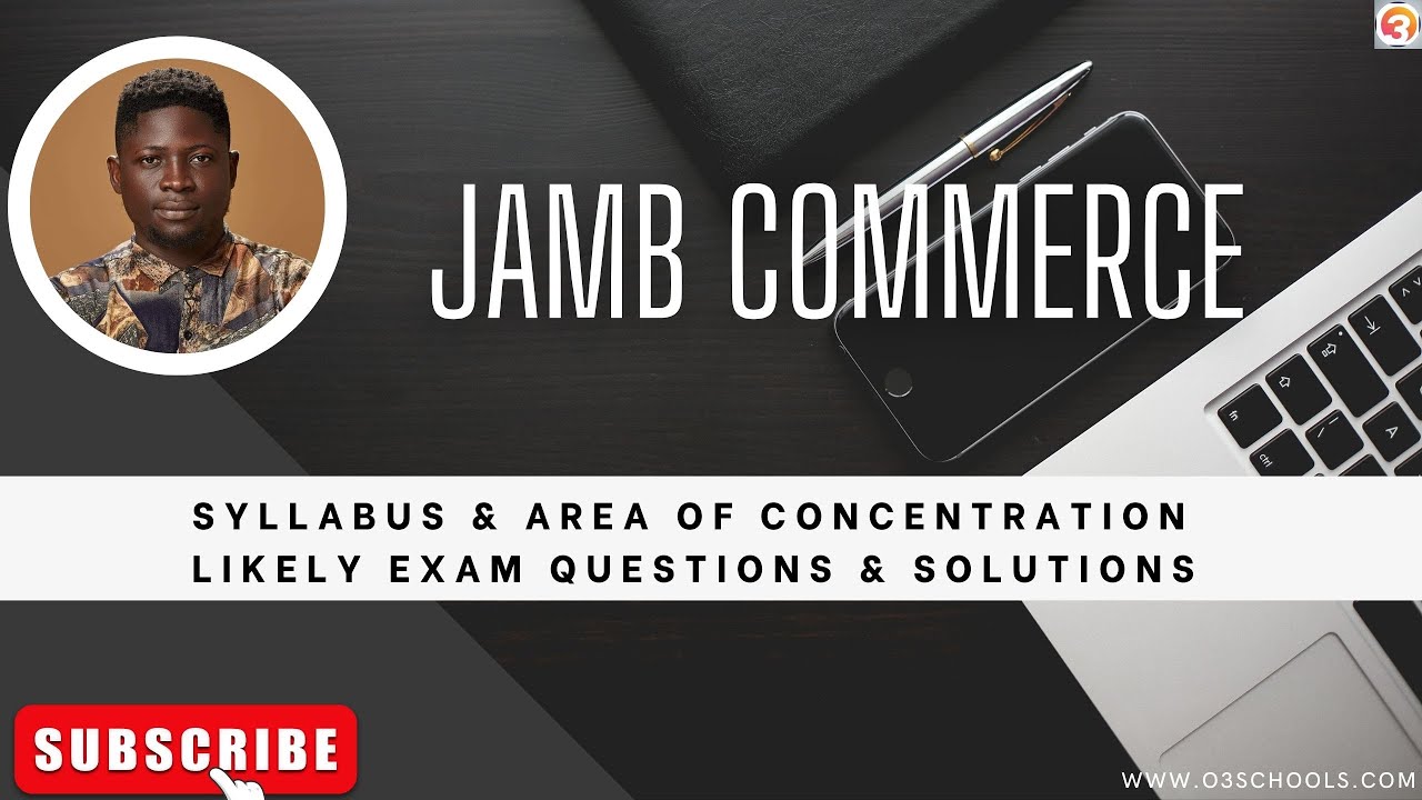 JAMB Commerce 2025 Syllabus & Area of Concentration