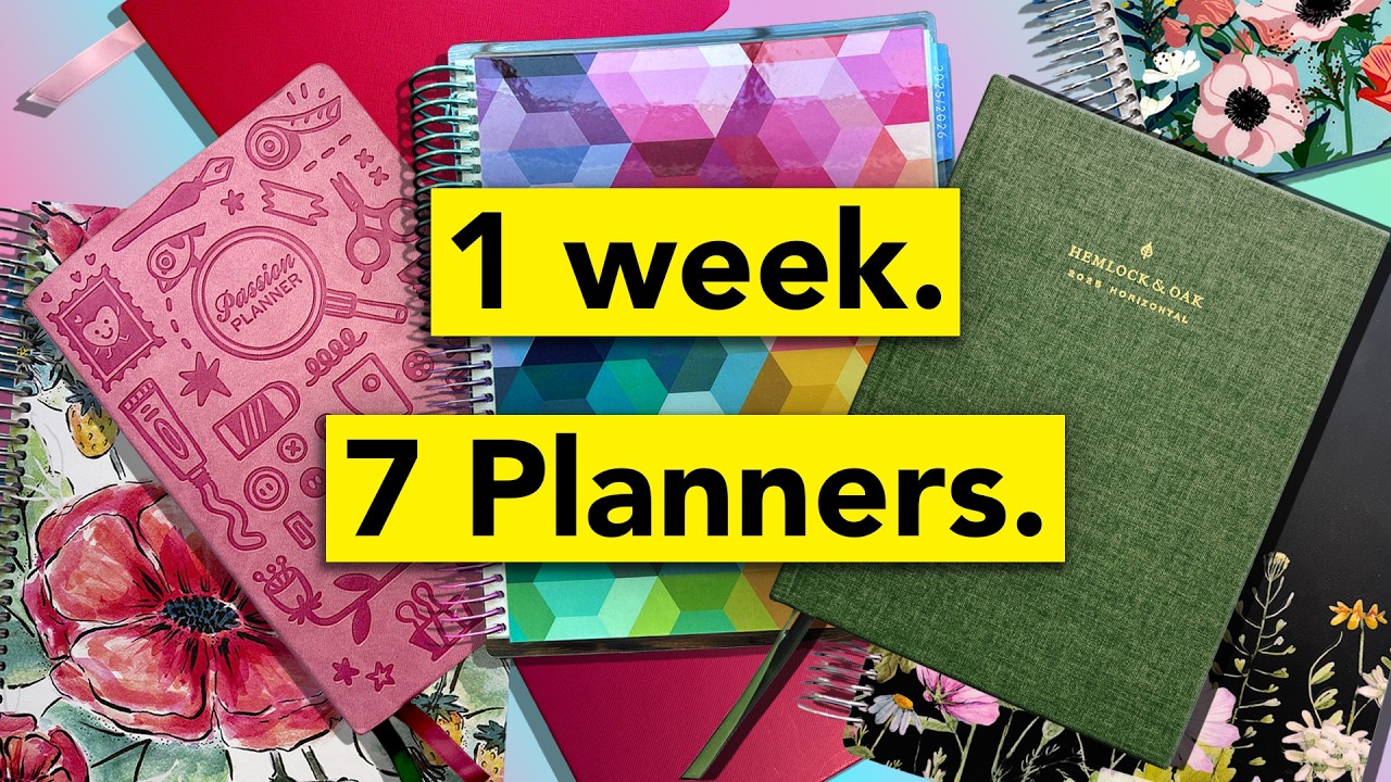 The Ultimate WEEKLY Planner Comparison