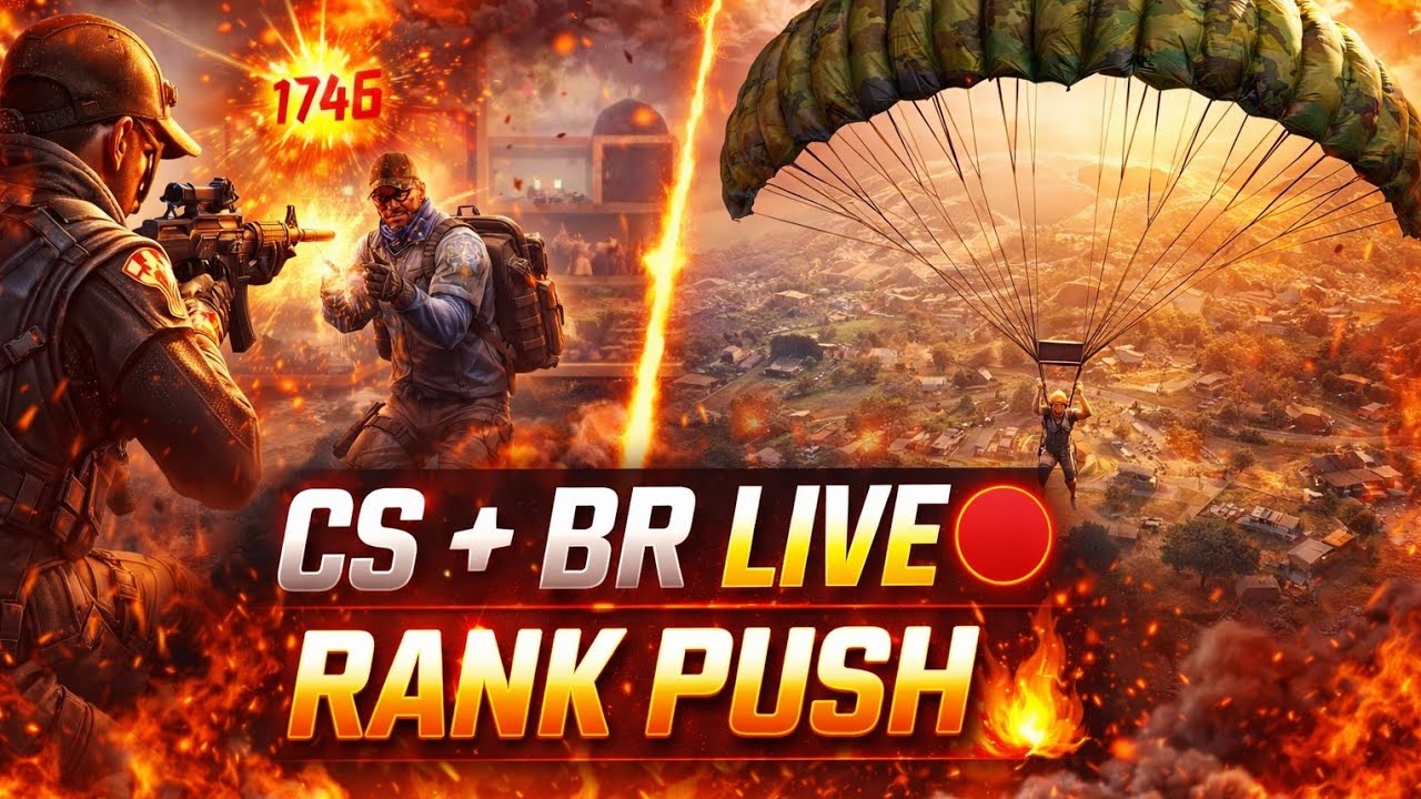Free Fire Live Hindi 🎮 | Heroic Rank Push | Headshot Challenge 💥
