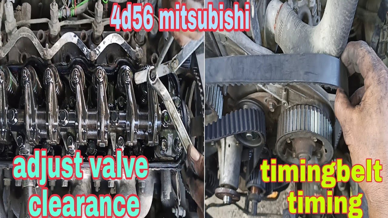 Adjust valve clearance and timing |   MITSUBISHI L200 4D56
