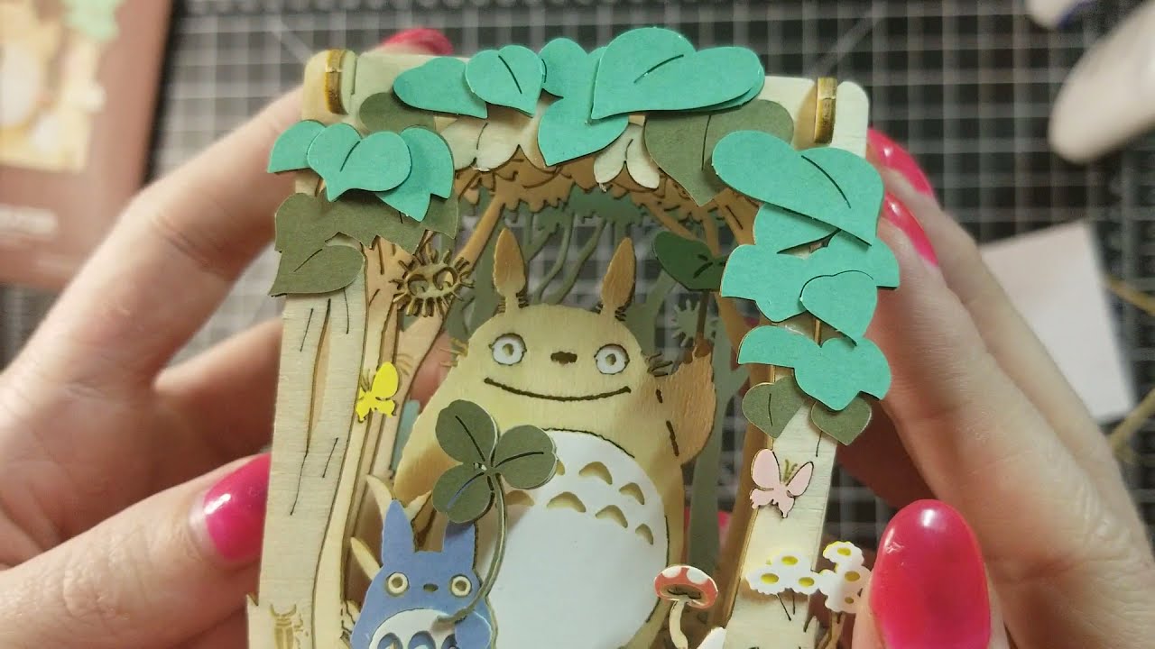 Ensky Paper Theater My Neighbor Totoro - ASMR timelapse no talking
