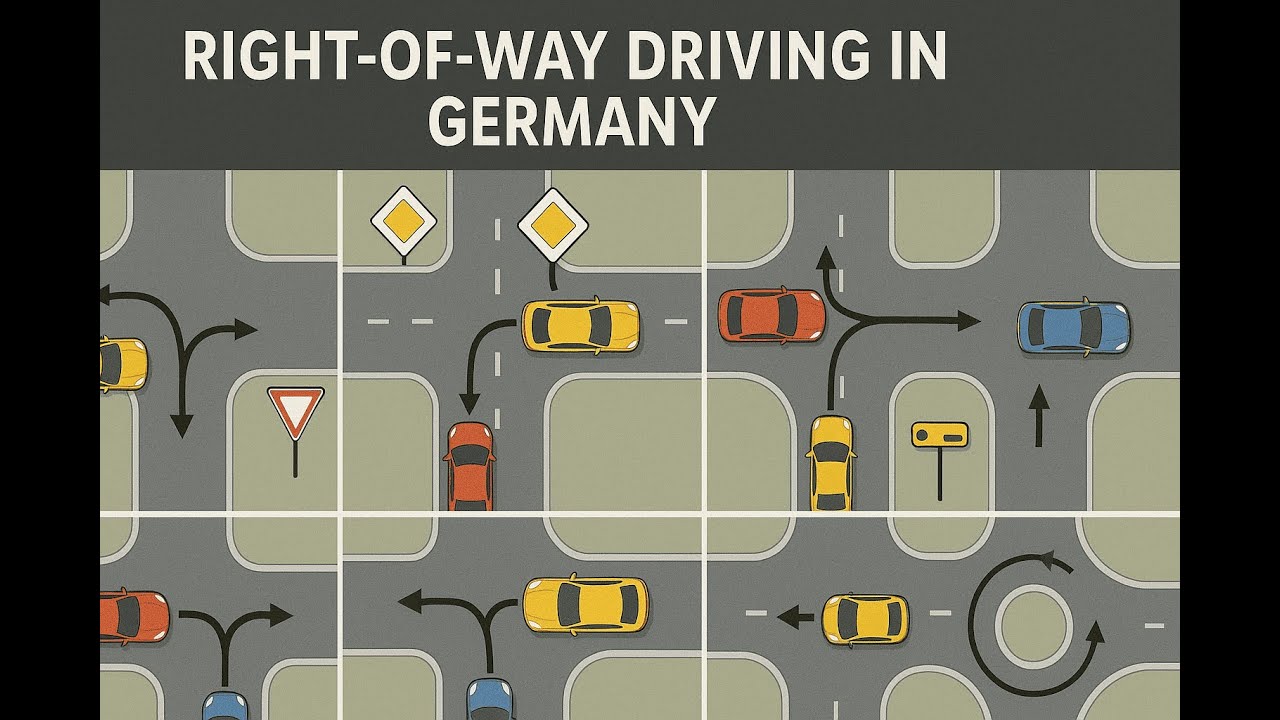 Right of Way in Germany | Must-Know Driving Rules for the Führerschein Test! 🚦