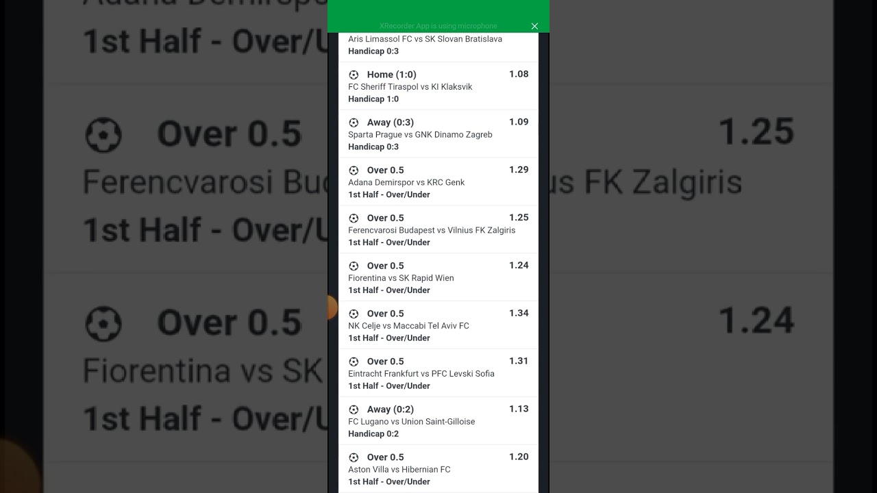 15+ odds | sure game