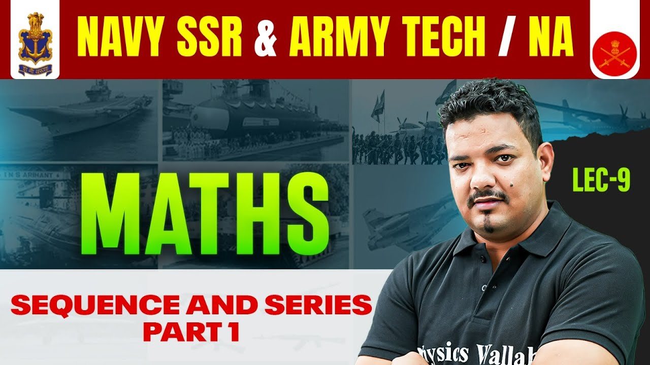Sequence and series part 1 | Maths for Navy SSR & Army Tech/NA | By Puneet Dogra Sir🚀
