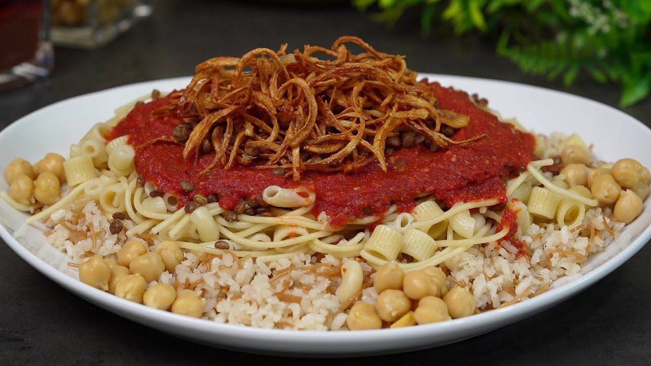 الكشري المصري الخطير بالطريقة الاصلية😋 ألذ من المحلات ١٠٠ مرة