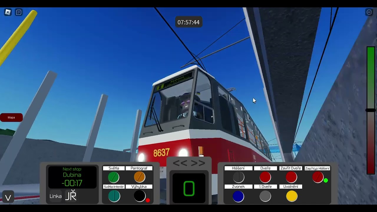 Linka 6 Beta rails of ostrava s Tatra T6A5 DPP