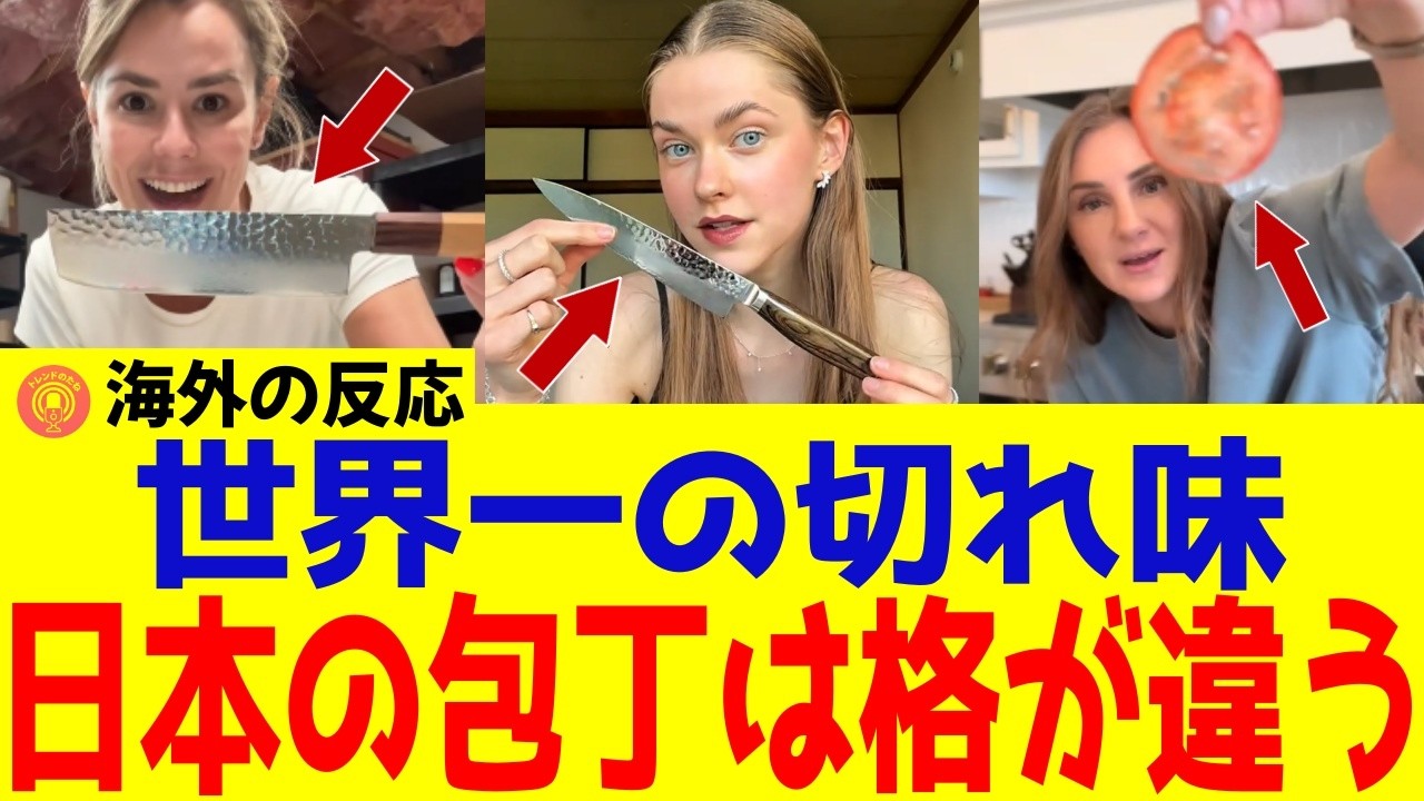 【海外の反応】日本の包丁が外国人に大人気！世界が認めた日本の包丁が別格と言われる理由