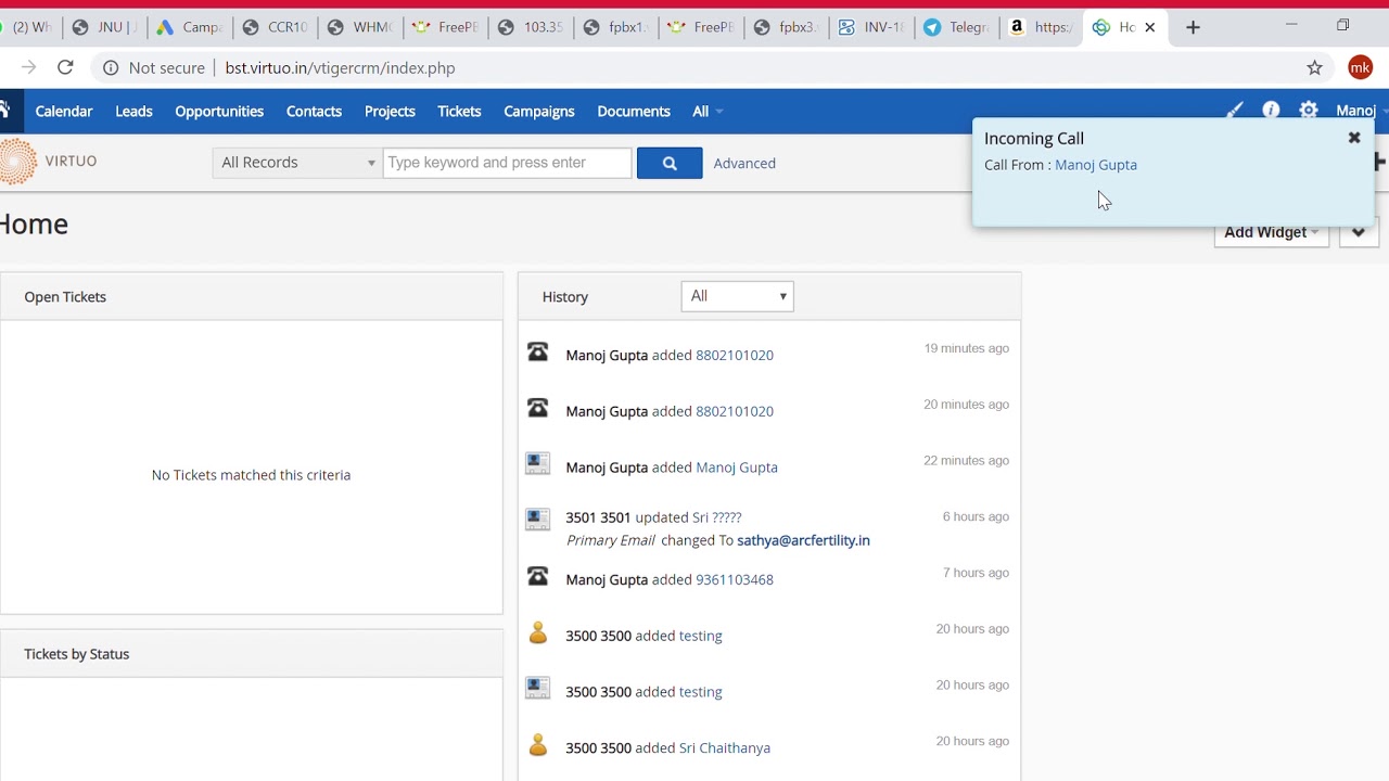 VIRTUO CALL CENTER WITH CRM INTEGRATION