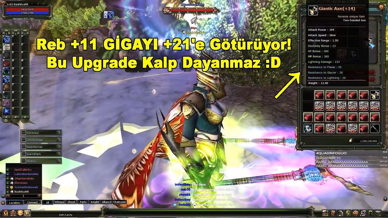 Sirius Kralı Bahtiyar - Reb +11 GİGAYI +21'e Götürüyor! Bu Upgrade Kalp Dayanmaz :D | Knight Online