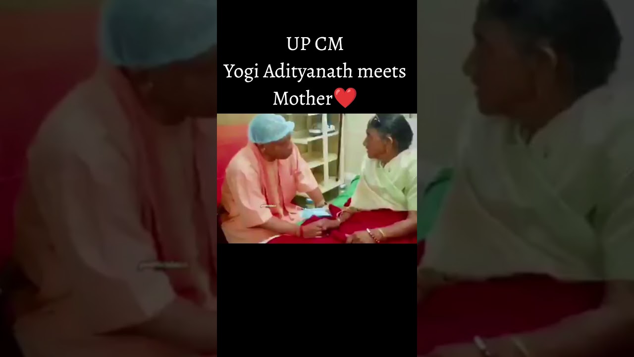 Yogi Adityanath meets his Mother❤️✨ #news #india #yogi #viral #uttarpradesh #upcm