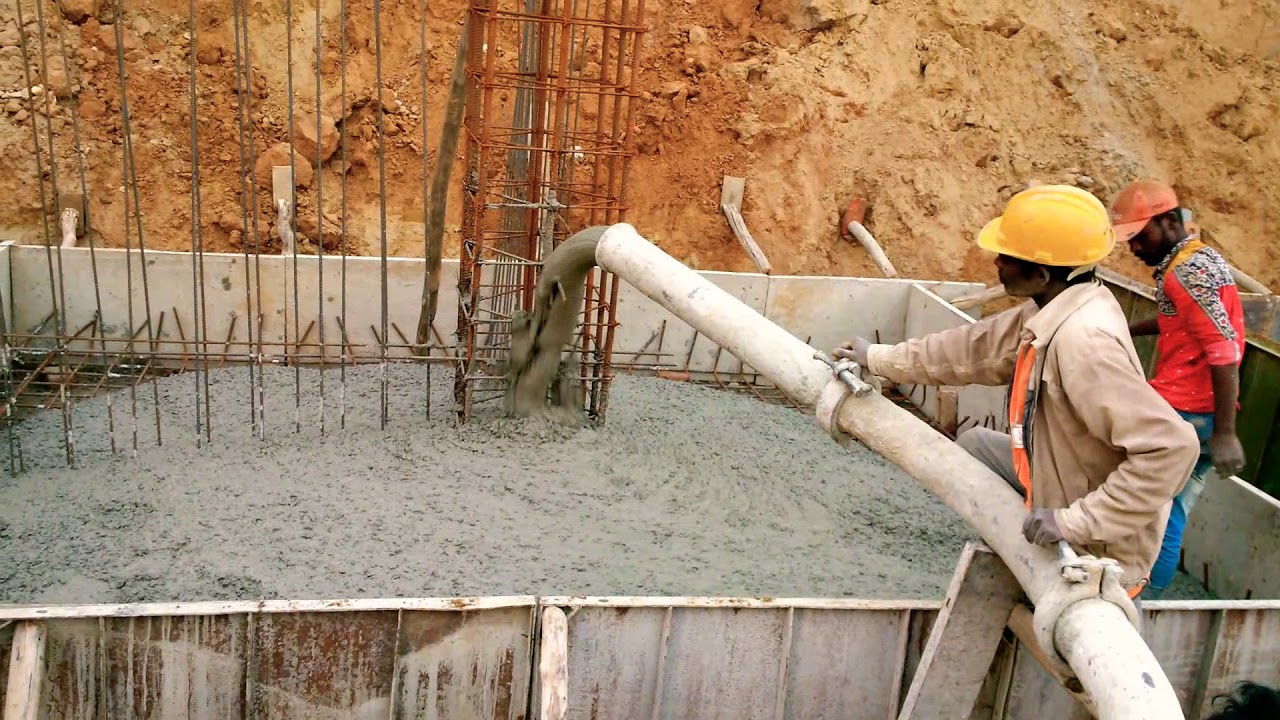 Column footing Casting by RMC READY MIX CONCRETE