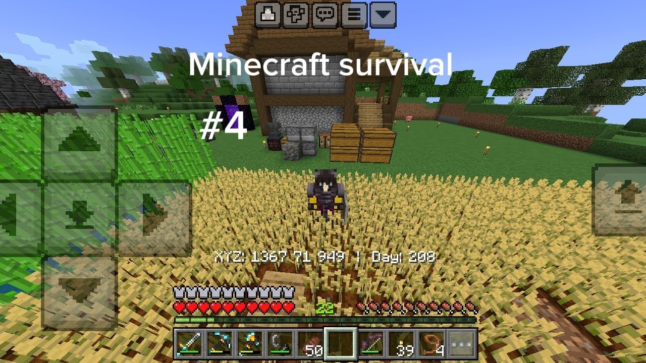 Minecraft survival lagiiiii🥳😆🔥, akhirnya punya rumah,dan udah netherite armor #minecraft#fyp#fyppppp